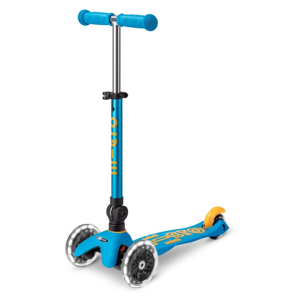 Micro Kickboard Mini Foldable LED Kids Scooter - Ocean Blue