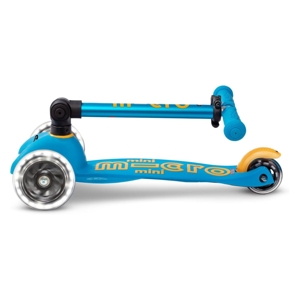 Micro Kickboard Mini Foldable LED Kids Scooter - Ocean Blue on Luna Baby Store Miami