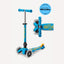 Micro Kickboard Mini Foldable LED Kids Scooter - Ocean Blue on Luna Baby Store Miami
