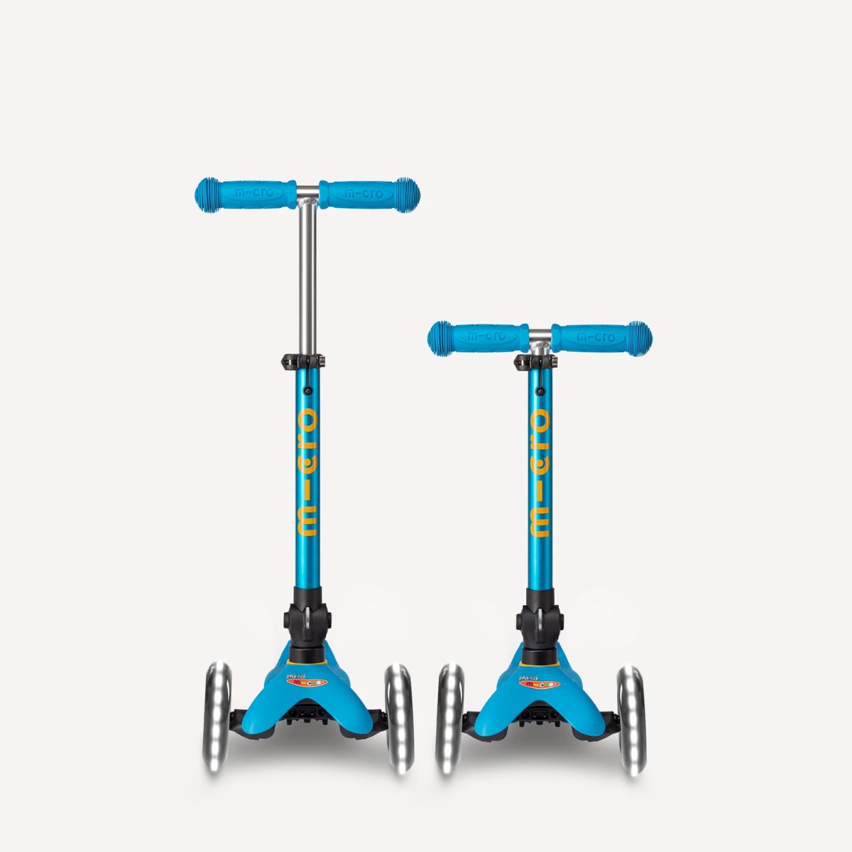 Micro Kickboard Mini Foldable LED Kids Scooter - Ocean Blue