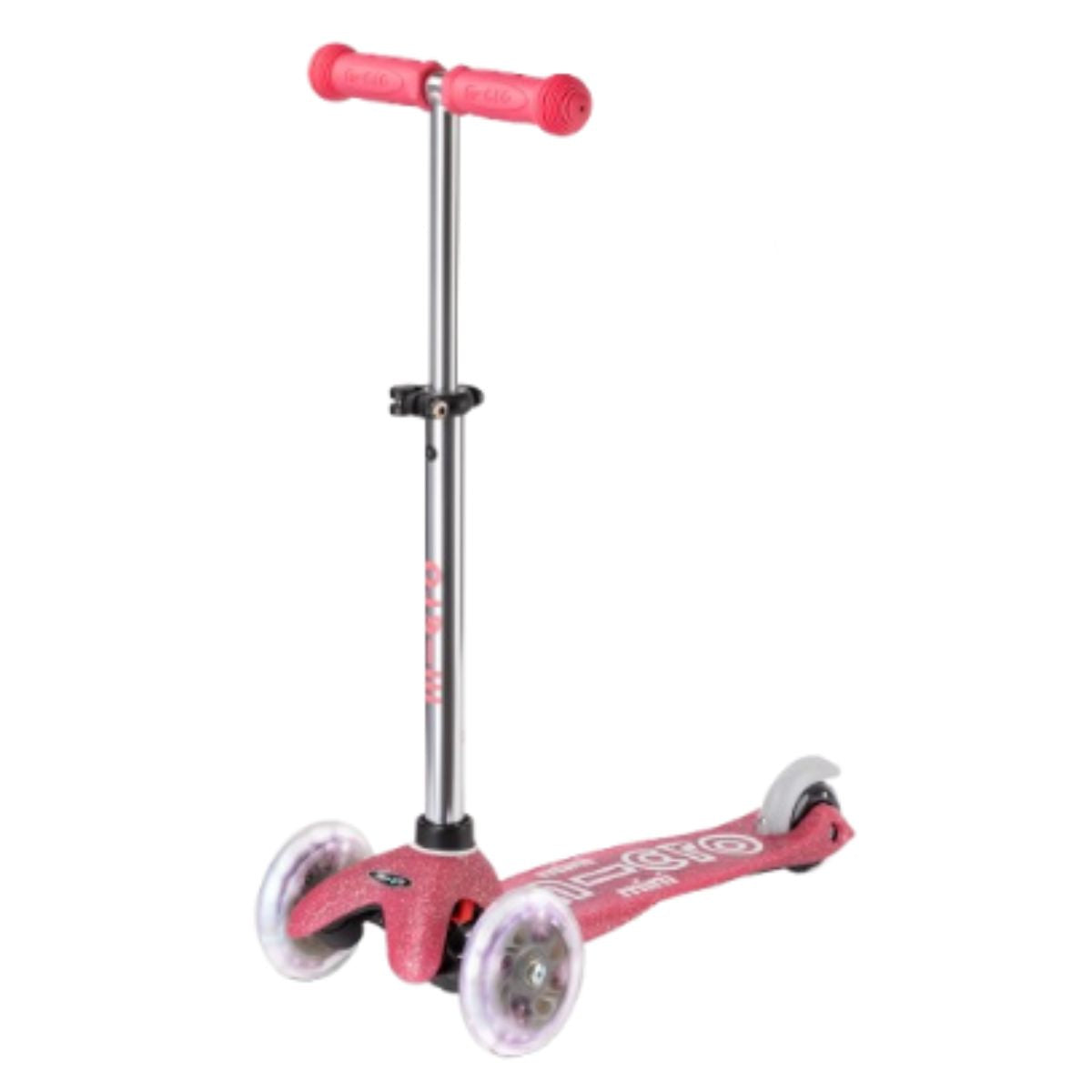 Micro Kickboard Mini Glitter LED Scooter - Fairy Pink on Luna Baby Store Miami