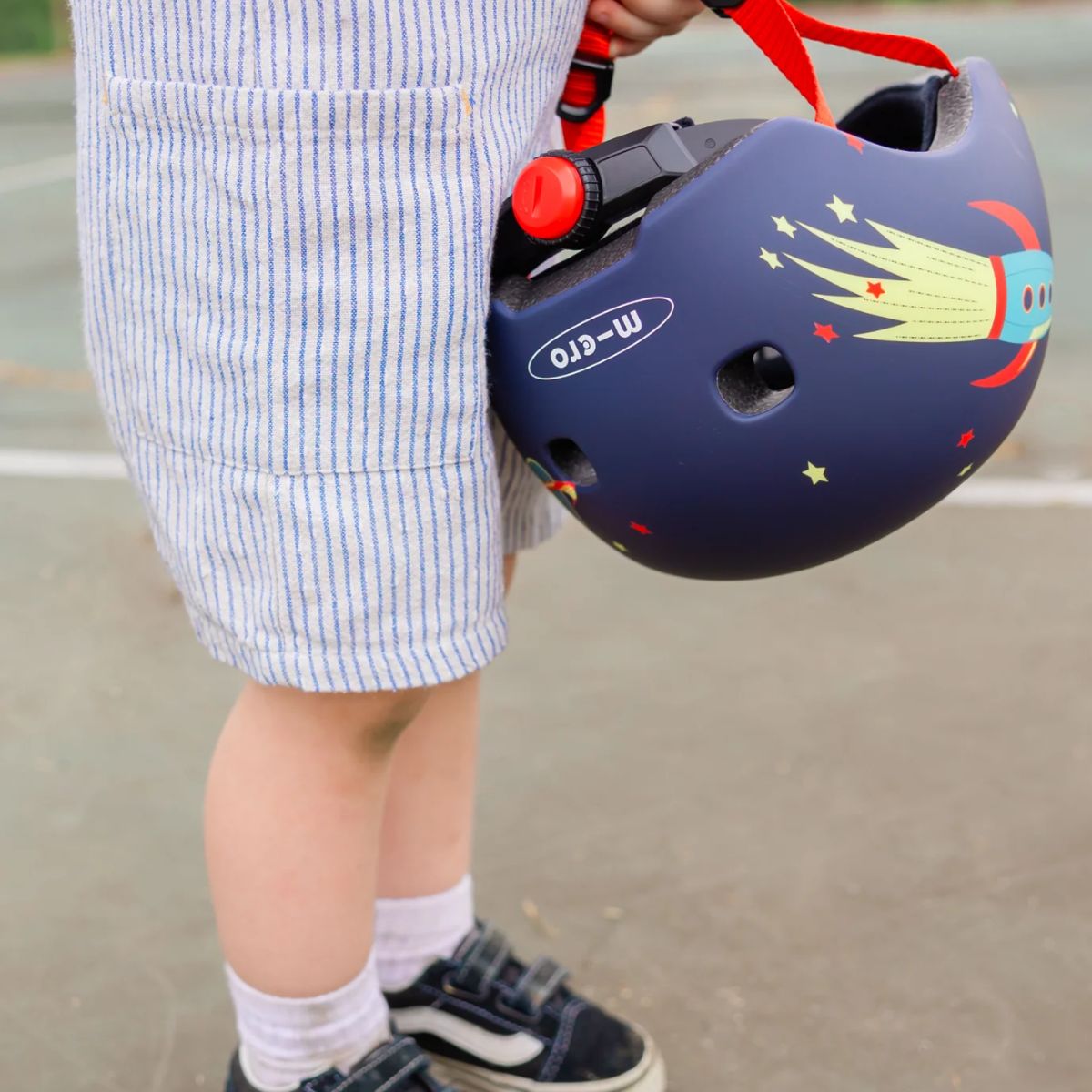 Micro Kickboard Rocket Pattern Kids Helmet - Small on Luna Baby Store Miami