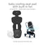 Mima Flo Baby Cooling Seat Liner - Lollipop Black on Luna Baby Store Miami