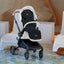 Mima Flo Baby Cooling Seat Liner - Lollipop Black on Luna Baby Store Miami