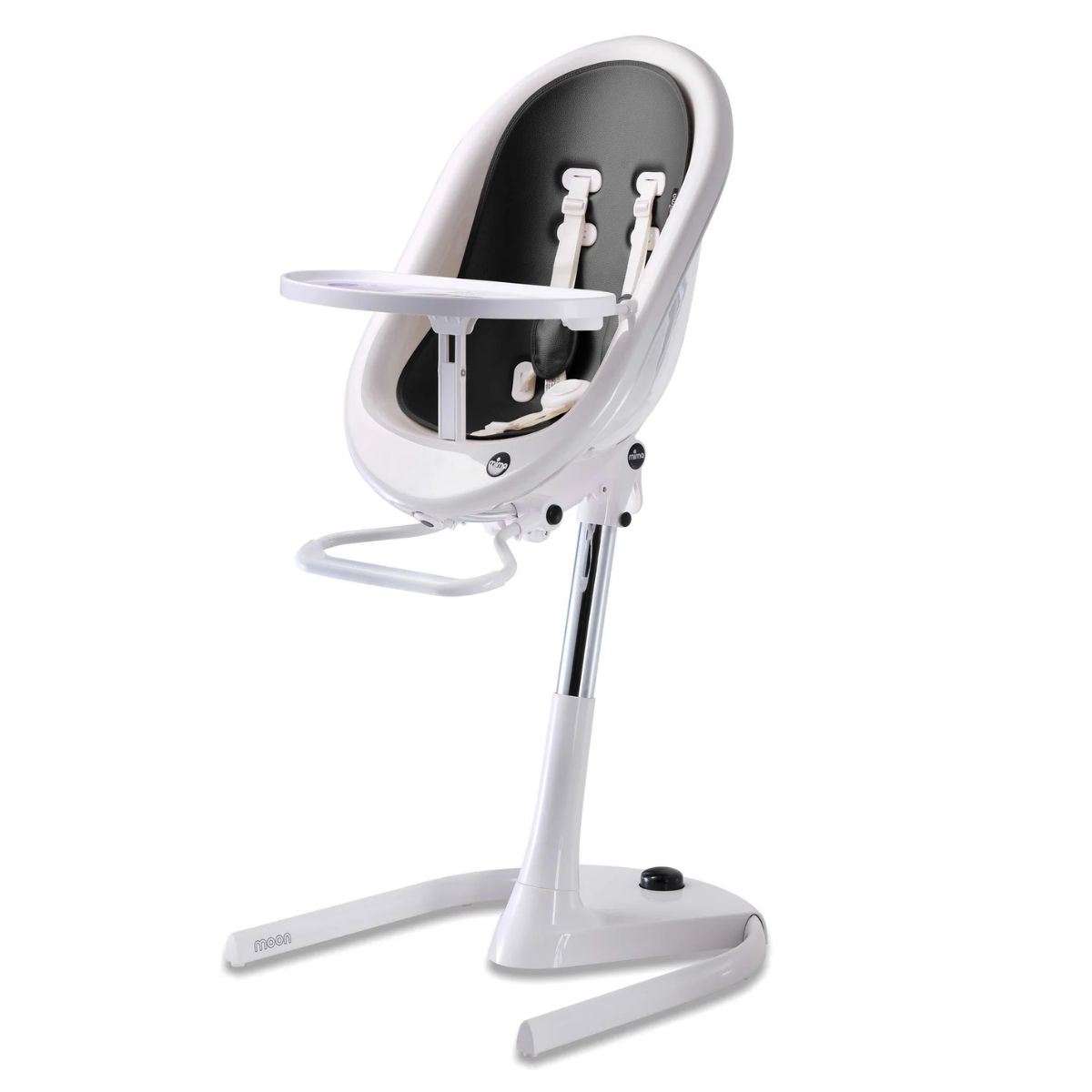 Mima Moon 2G High Chair White/Black on Luna Baby Store Miami