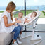 Mima Moon 2G High Chair White/Black on Luna Baby Store Miami