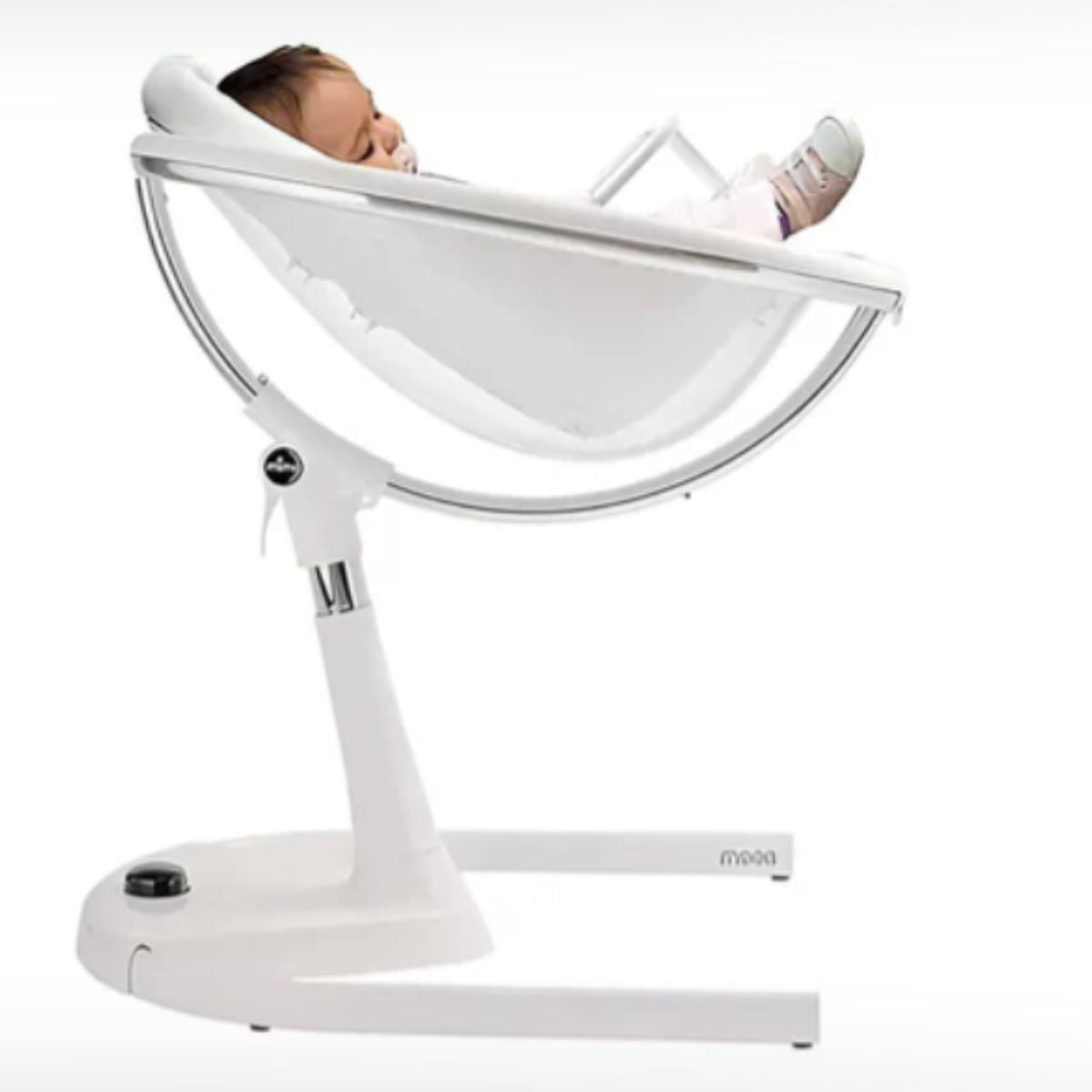 Mima Moon 2G High Chair White/Black on Luna Baby Store Miami