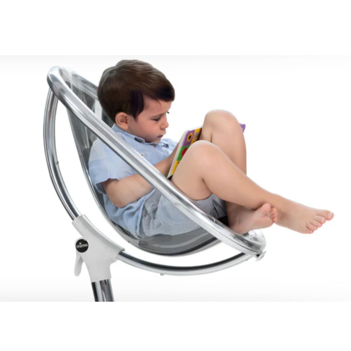 Mima Moon 2G High Chair White/Black on Luna Baby Store Miami