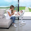 Mima Moon 2G High Chair White/Black on Luna Baby Store Miami