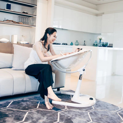 Mima Moon 2G High Chair white/camel