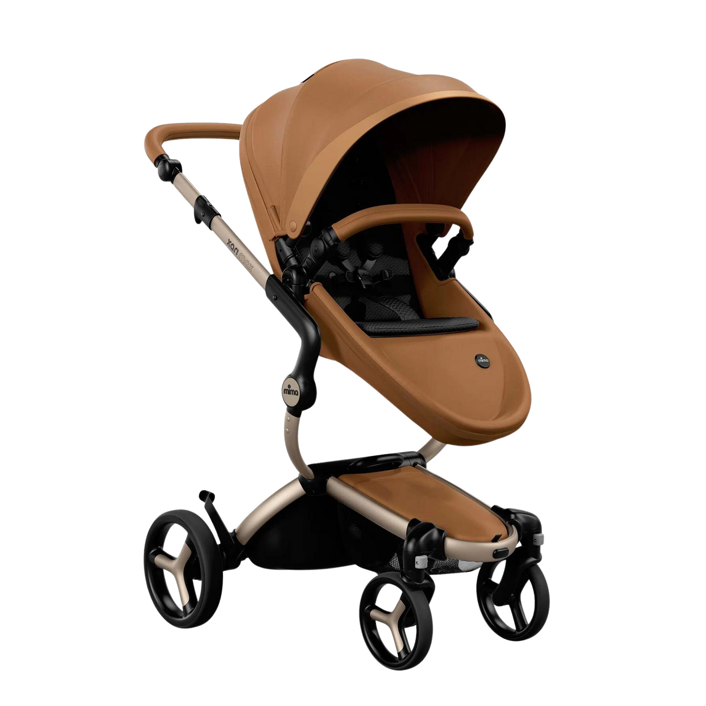 Mima Mima Xari Max Stroller - Champagne/Camel/Black - Luna Baby Store Miami