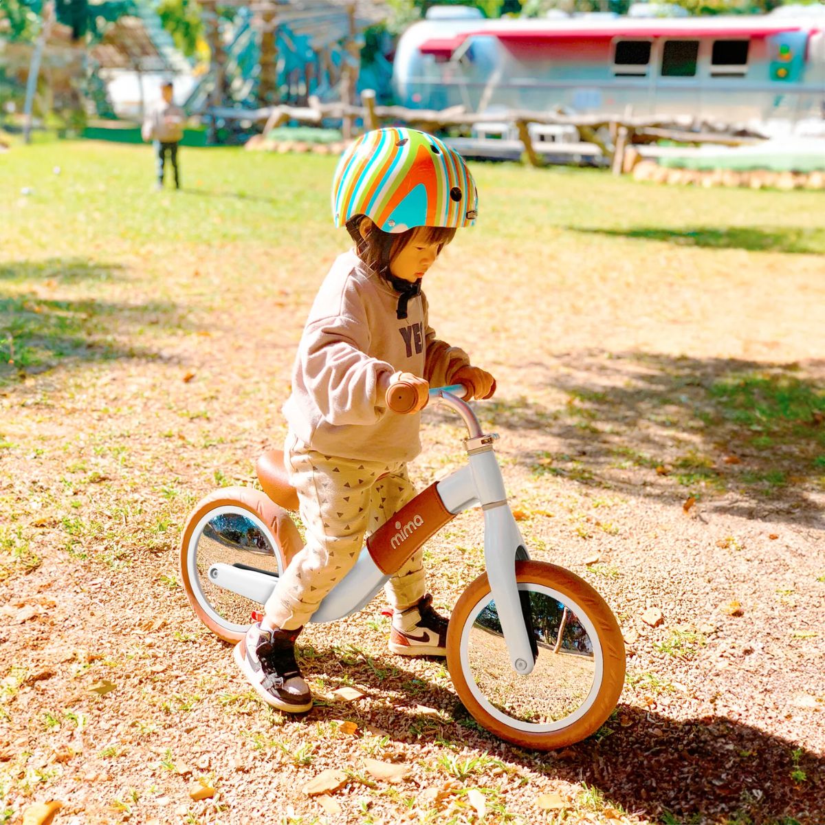 Mima Zoom Balance Bike White/Caramel
