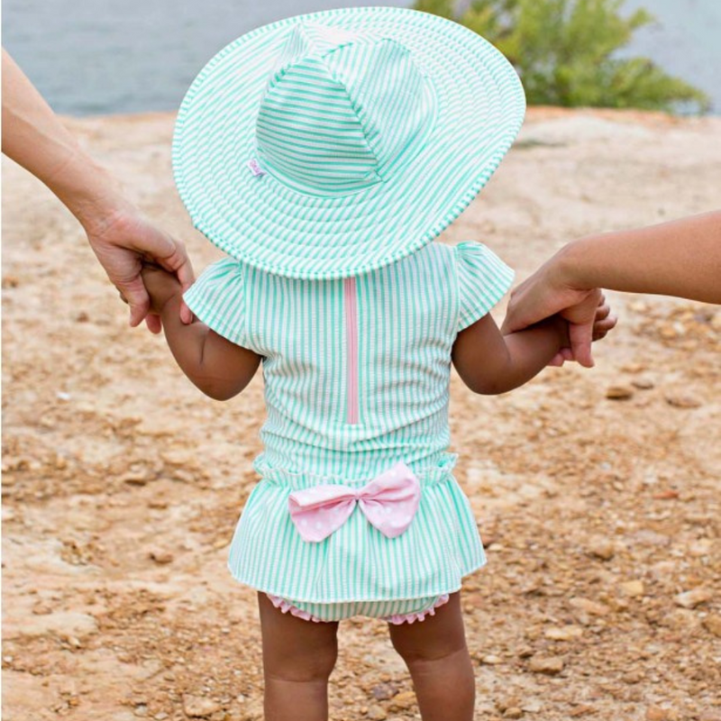 Ruffle Butts Swim Hat Mint Not Reversible