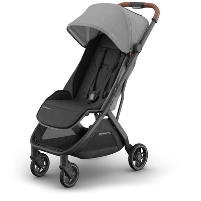 UPPAbaby Minu V3 Compact Stroller - Greyson (Charcoal Melange / Carbon Frame / Saddle Leather)