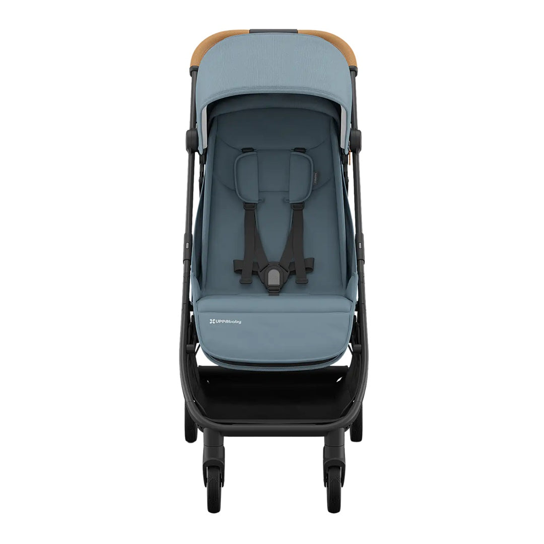 UPPAbaby Minu V3 Compact Stroller - Dillan (Stone Blue / Carbon Frame / Sand Leather)