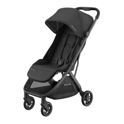 UPPAbaby Minu V3 Compact Stroller - Jake (Charcoal / Carbon Frame / Black Leather)