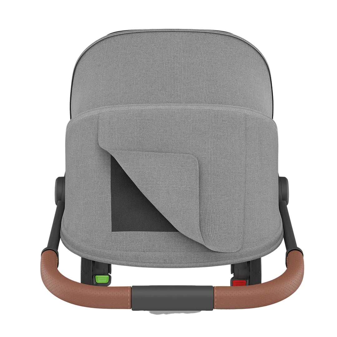 UPPAbaby Minu V3 Compact Stroller - Greyson (Charcoal Melange / Carbon Frame / Saddle Leather)