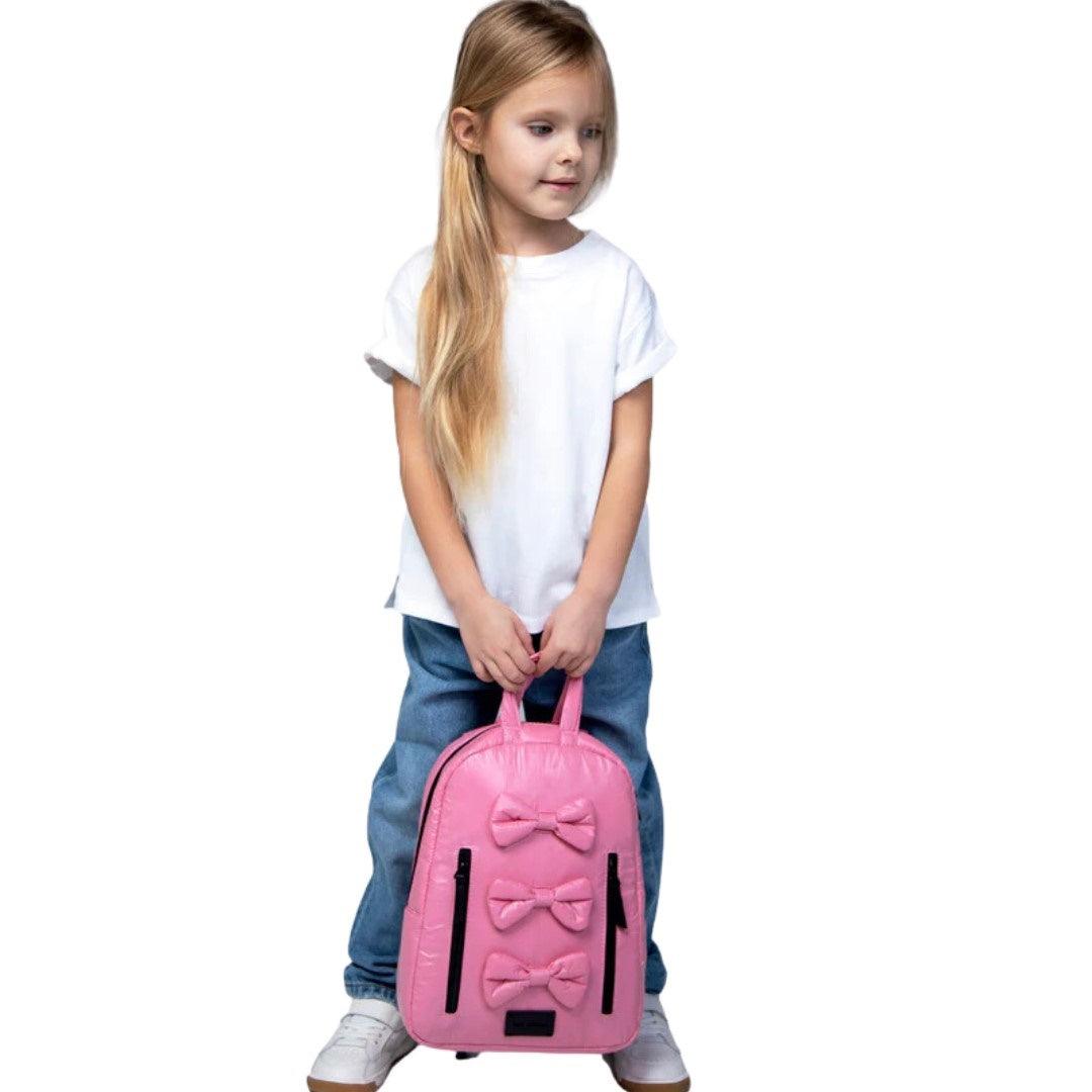 Mochila Infantil Mini Impermeável 7AM Laços Blush - 07:00 Babytunes