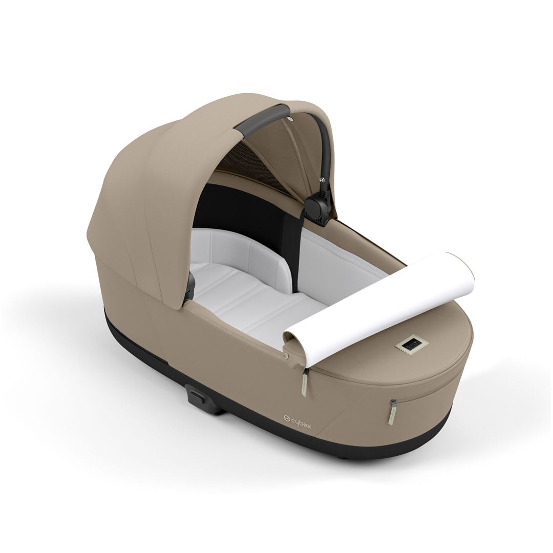 Cybex Priam 4/E-Priam 2 Lux Carry Cot - Cozy Beige - Premium Comfort from Birth