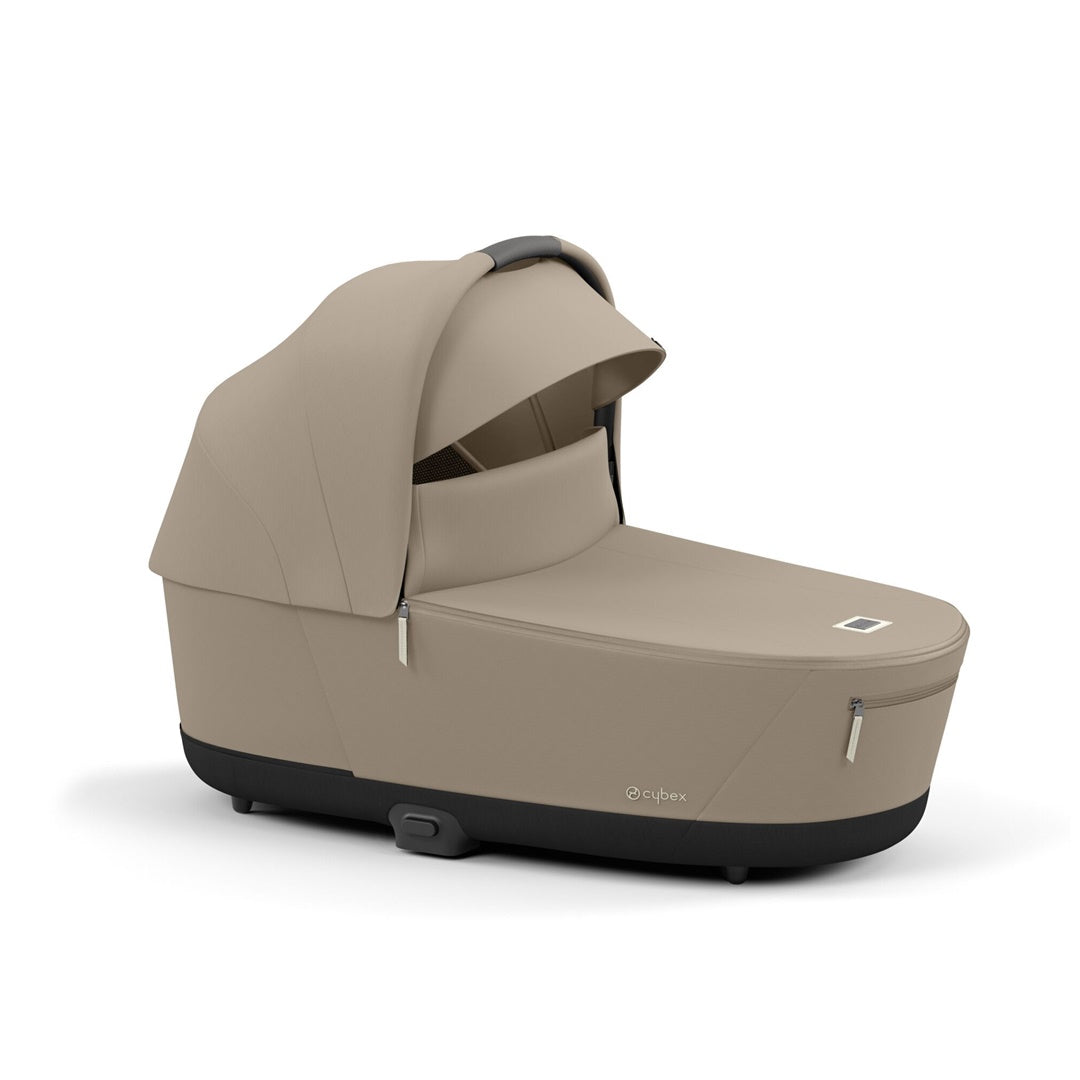 Cybex Priam 4/E-Priam 2 Lux Carry Cot - Cozy Beige - Protection and Everyday Convenience