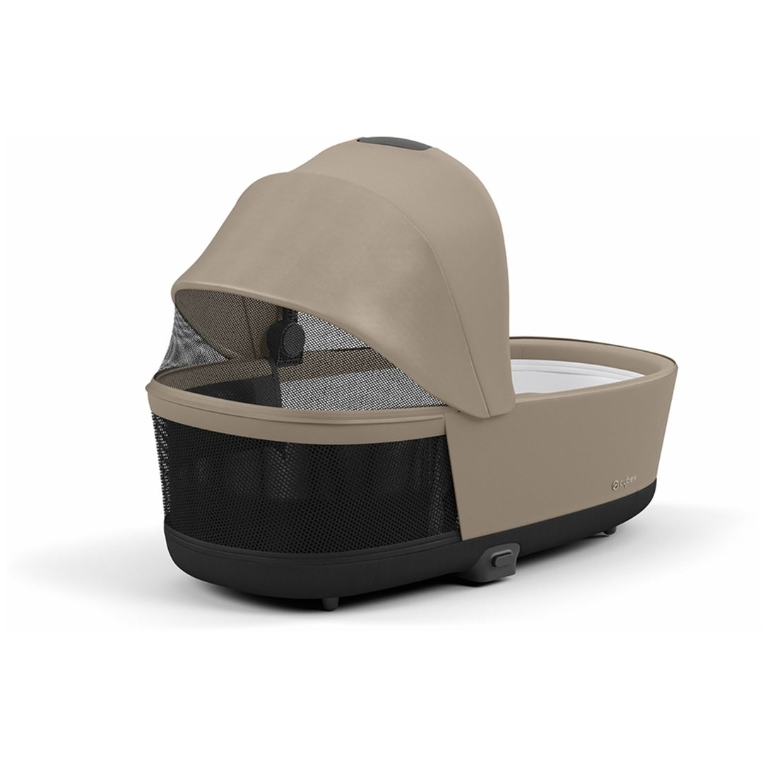 Cybex Priam 4/E-Priam 2 Lux Carry Cot - Cozy Beige - Panoramic Ventilation Design
