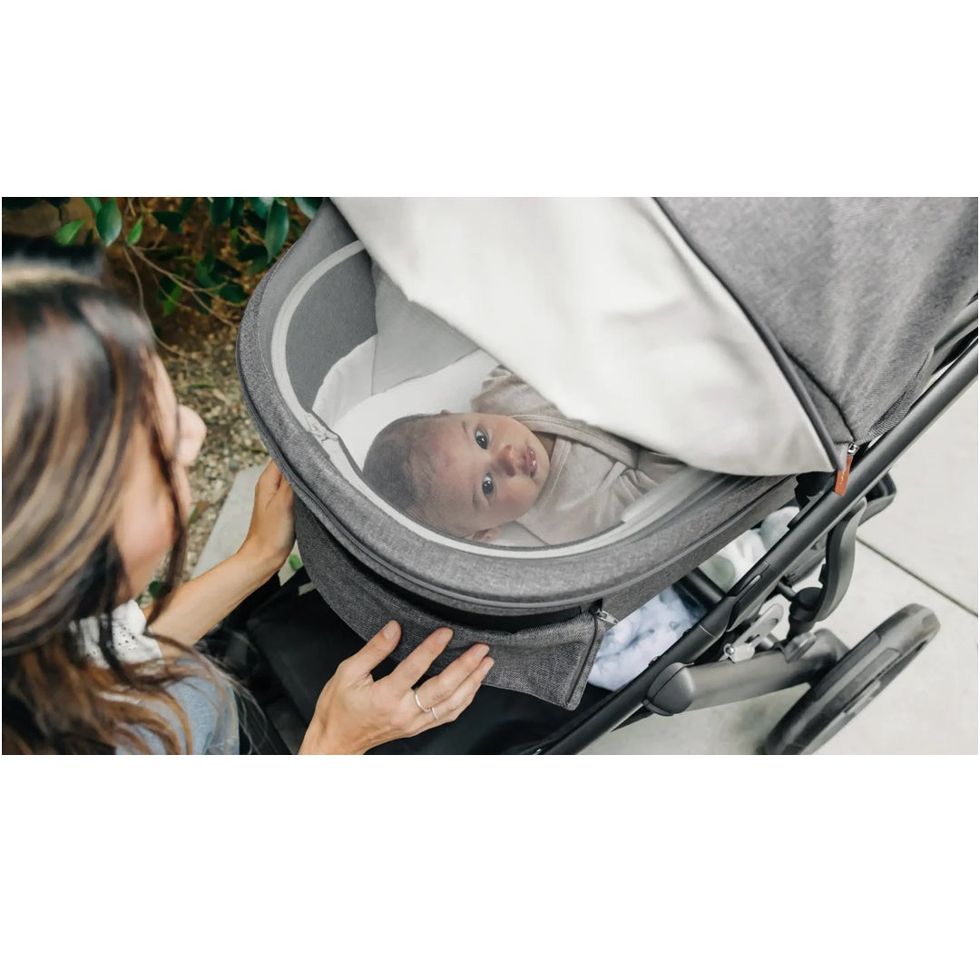 UPPAbaby Bassinet V3 - Declan Oat Melange/Silver Frame