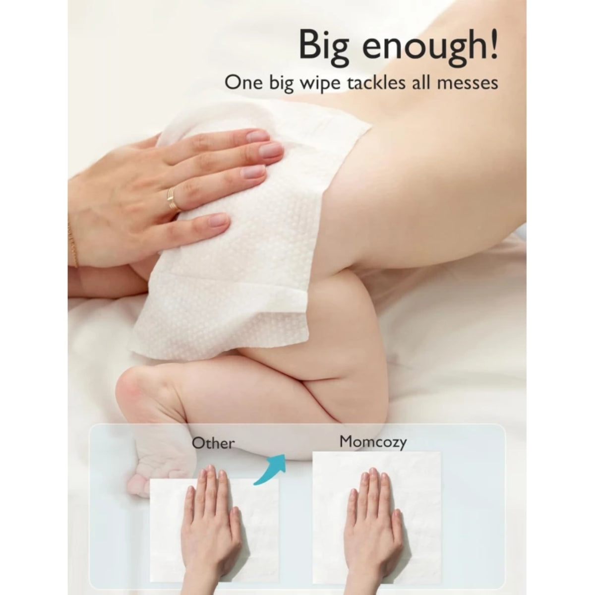 Momcozy Water Baby Wipes – 60 Count on Luna Baby Store Miami