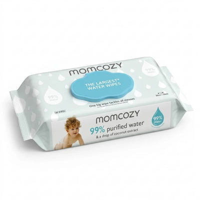 Momcozy Water Baby Wipes – 60 Count