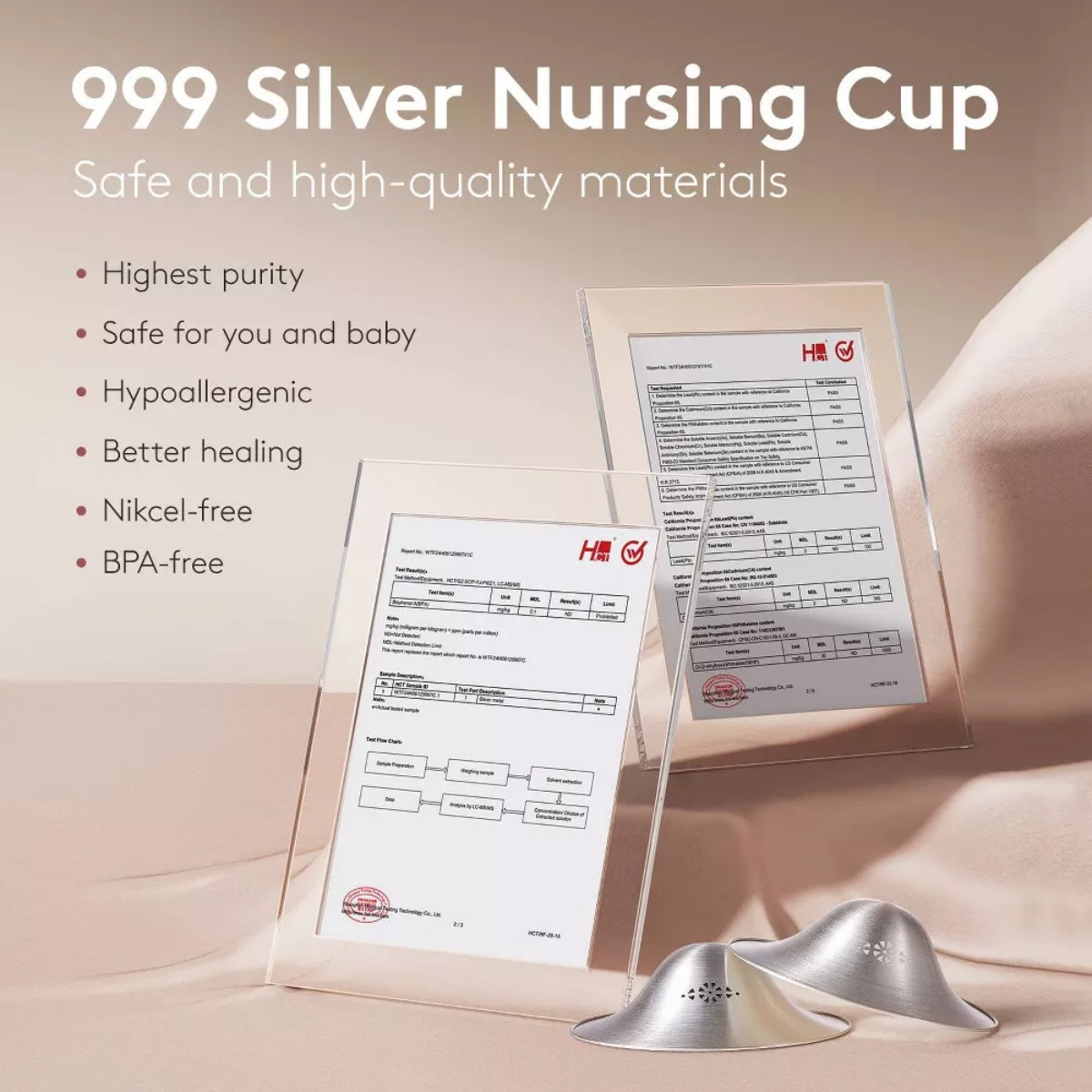 Momcozy 999 Silver Nipple Shields - Regular Nursing Cups on Luna Baby Store Miami