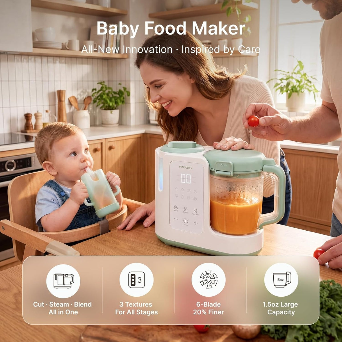Momcozy AutoMeal Baby Food Maker on Luna Baby Store Miami