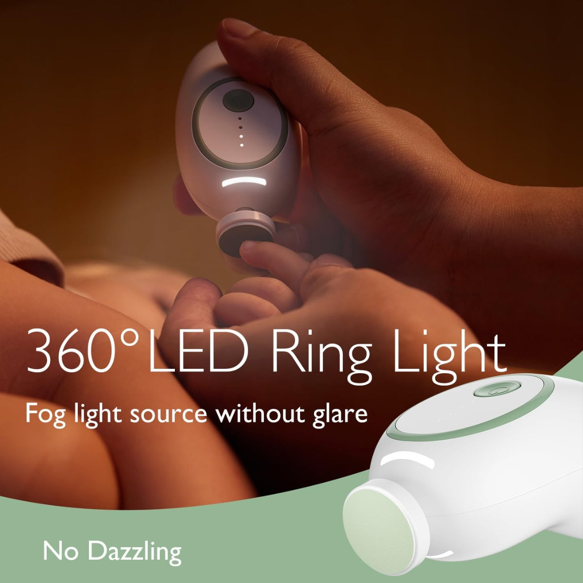Momcozy Electric Baby Nail File - Low Noise on Luna Baby Store Miami