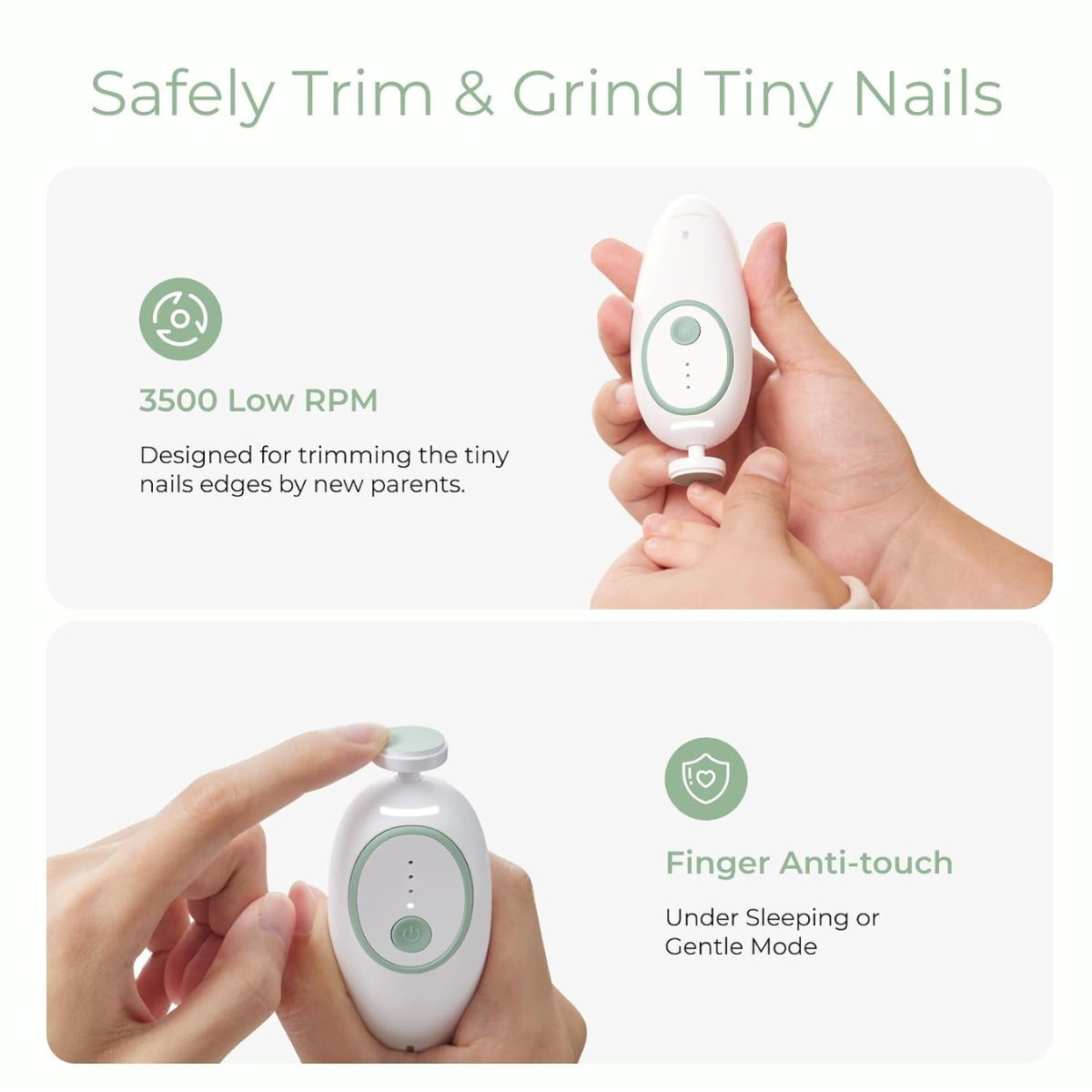 Momcozy Electric Baby Nail File - Low Noise