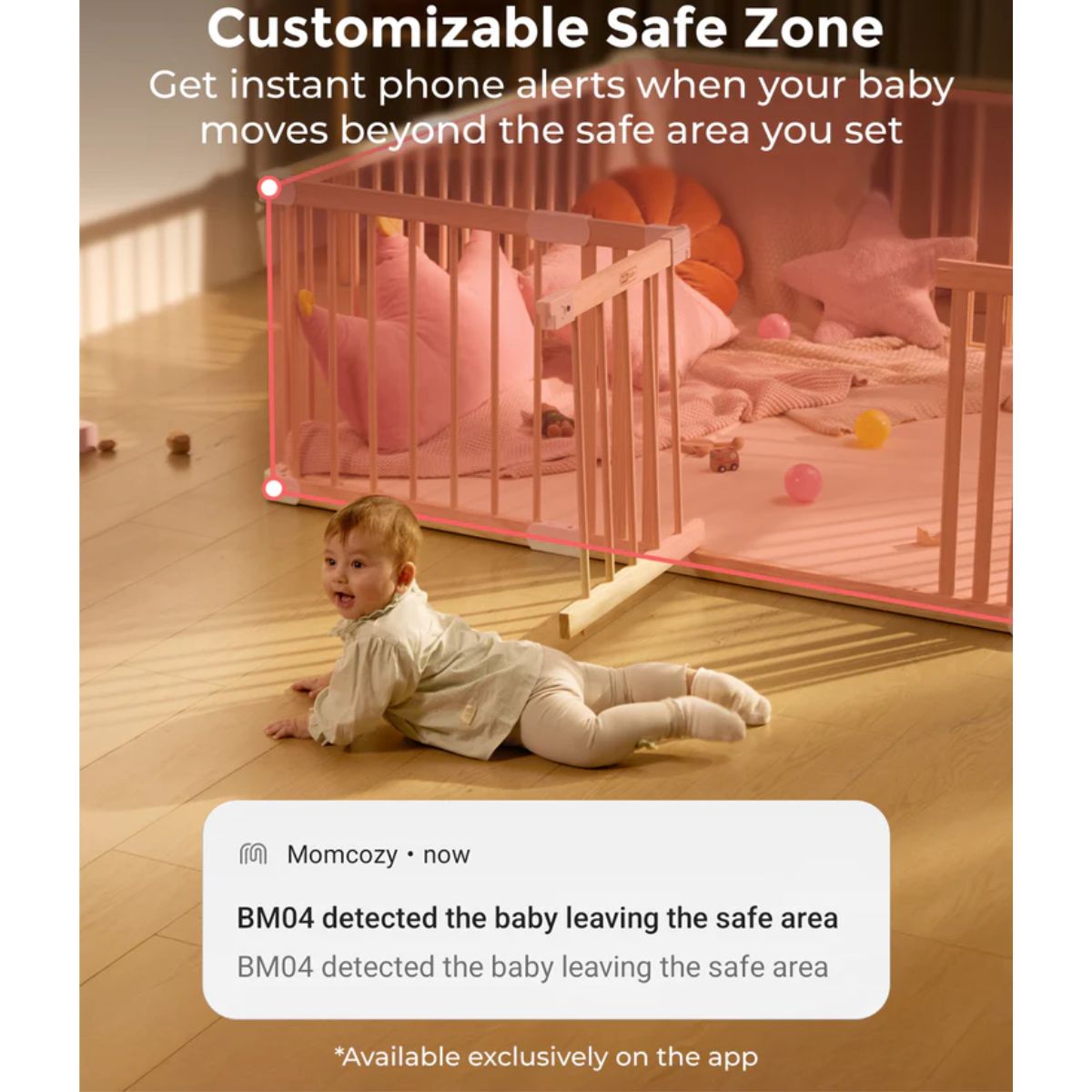 Momcozy 5-Inch Dual-mode Smart Baby Monitor with 1 Camera - BM04