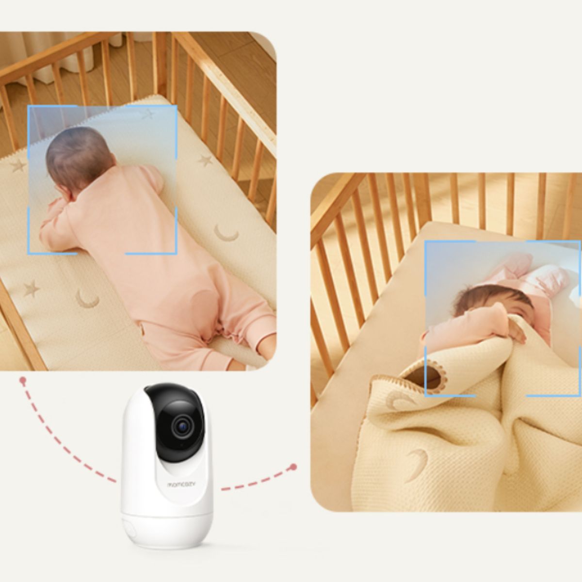 Momcozy 5-Inch Dual-mode Smart Baby Monitor with 1 Camera - BM04