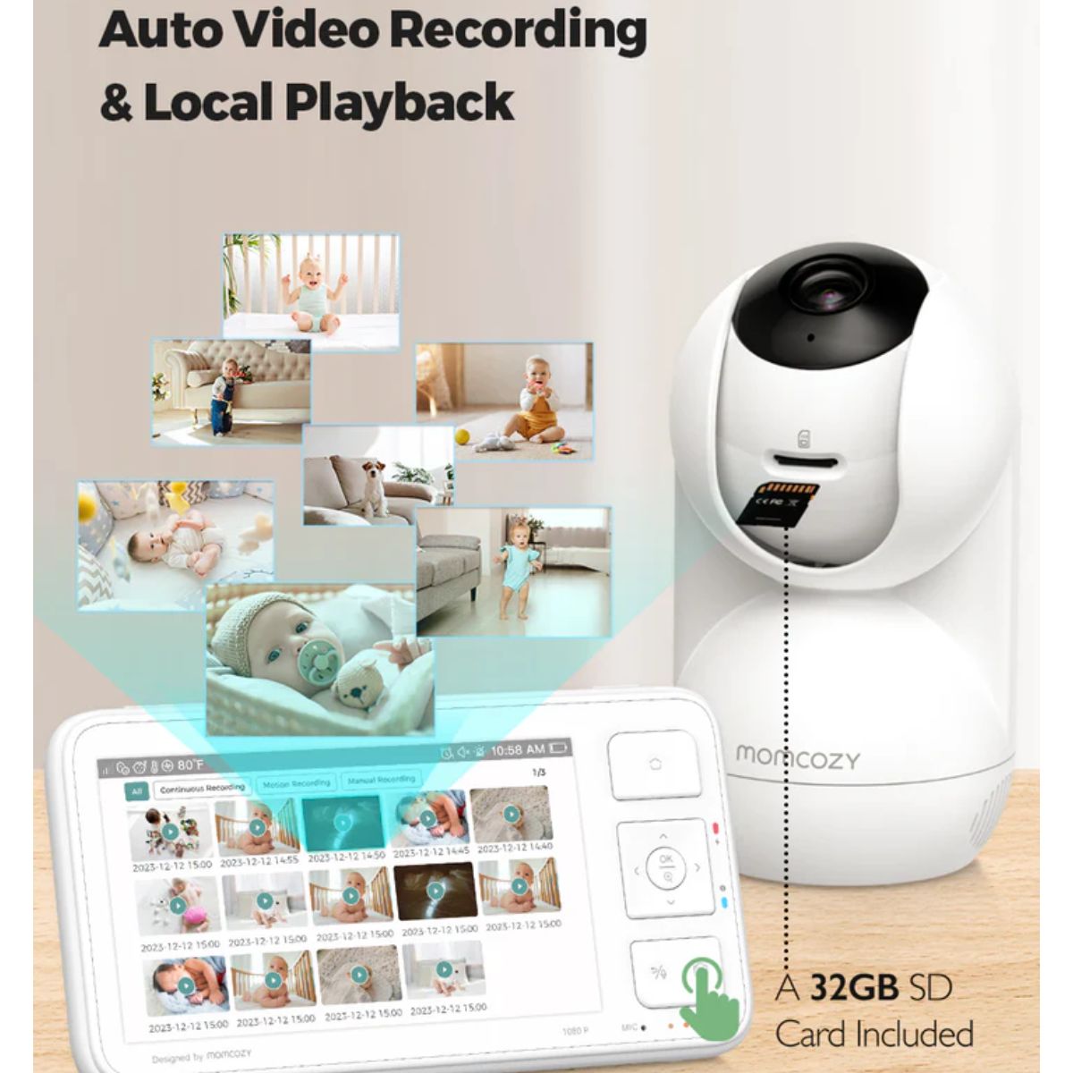 Momcozy 5.5-inch Full HD Video Baby Monitor With 1 Camera - BM03