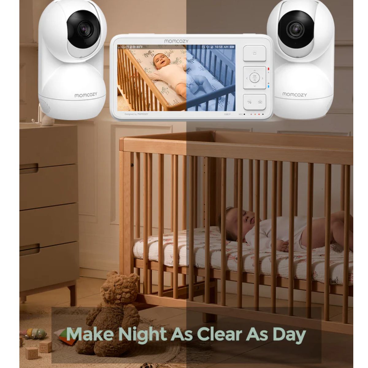 Momcozy 5.5-inch Full HD Video Baby Monitor With 1 Camera - BM03