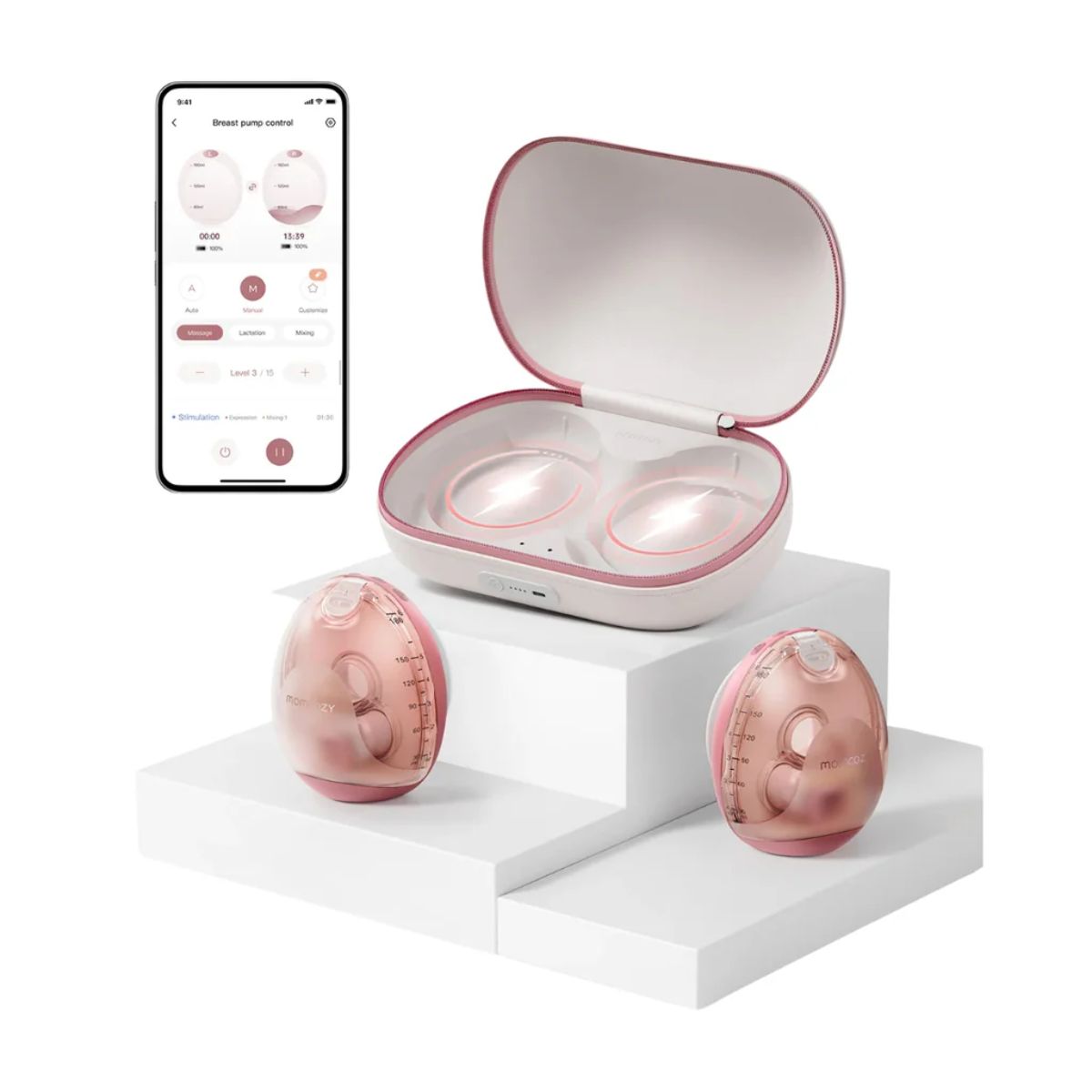 Momcozy Air 1 Ultra Slim Wireless Electric Double Breast Pump