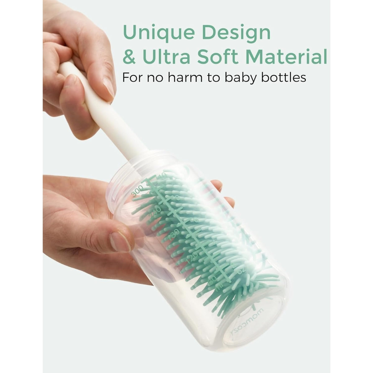 Momcozy Baby Bottle Brush Set 7 in 1 - Pink