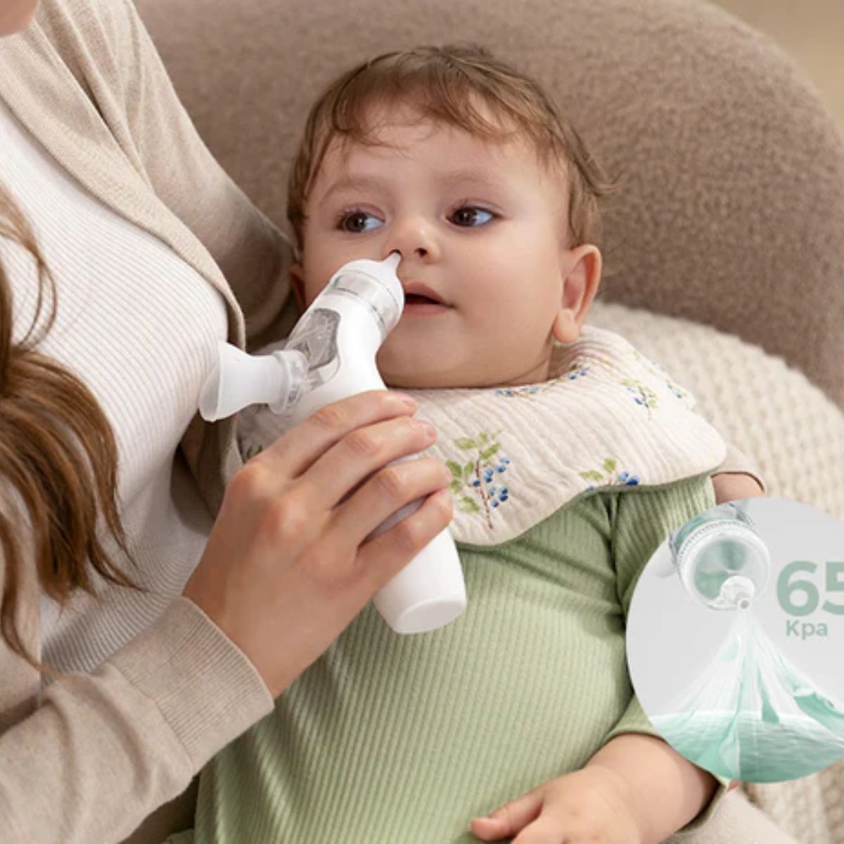 Momcozy BreezyClear 2-in-1 Electric Nasal Aspirator Replacement Heads on Luna Baby Store Miami