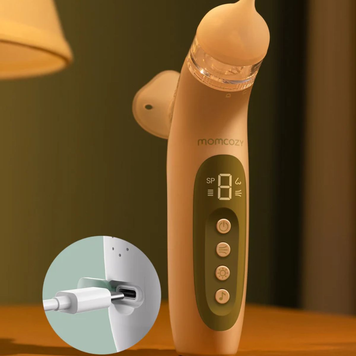 Momcozy BreezyClear 2-in-1 Electric Nasal Aspirator on Luna Baby Store Miami