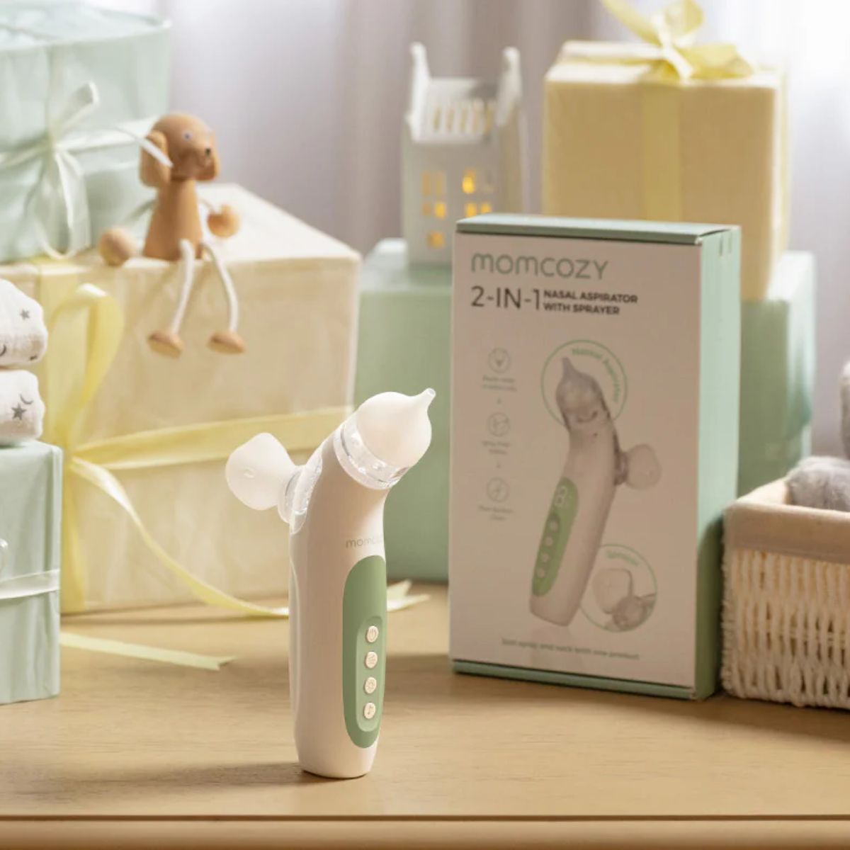 Momcozy BreezyClear 2-in-1 Electric Nasal Aspirator