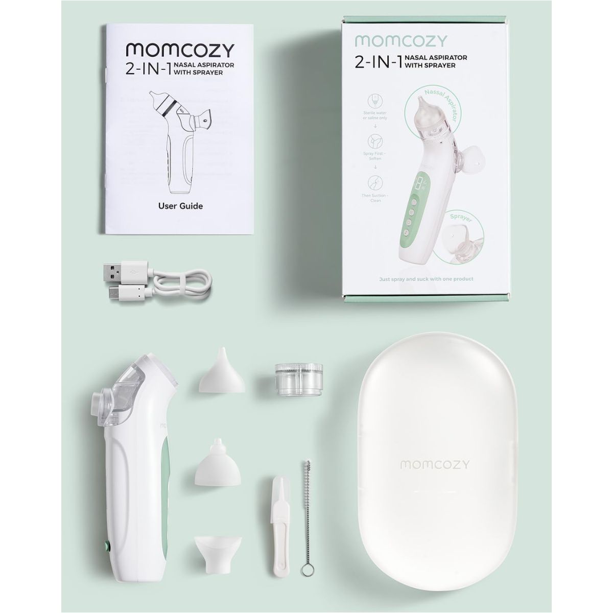 Momcozy BreezyClear 2-in-1 Electric Nasal Aspirator