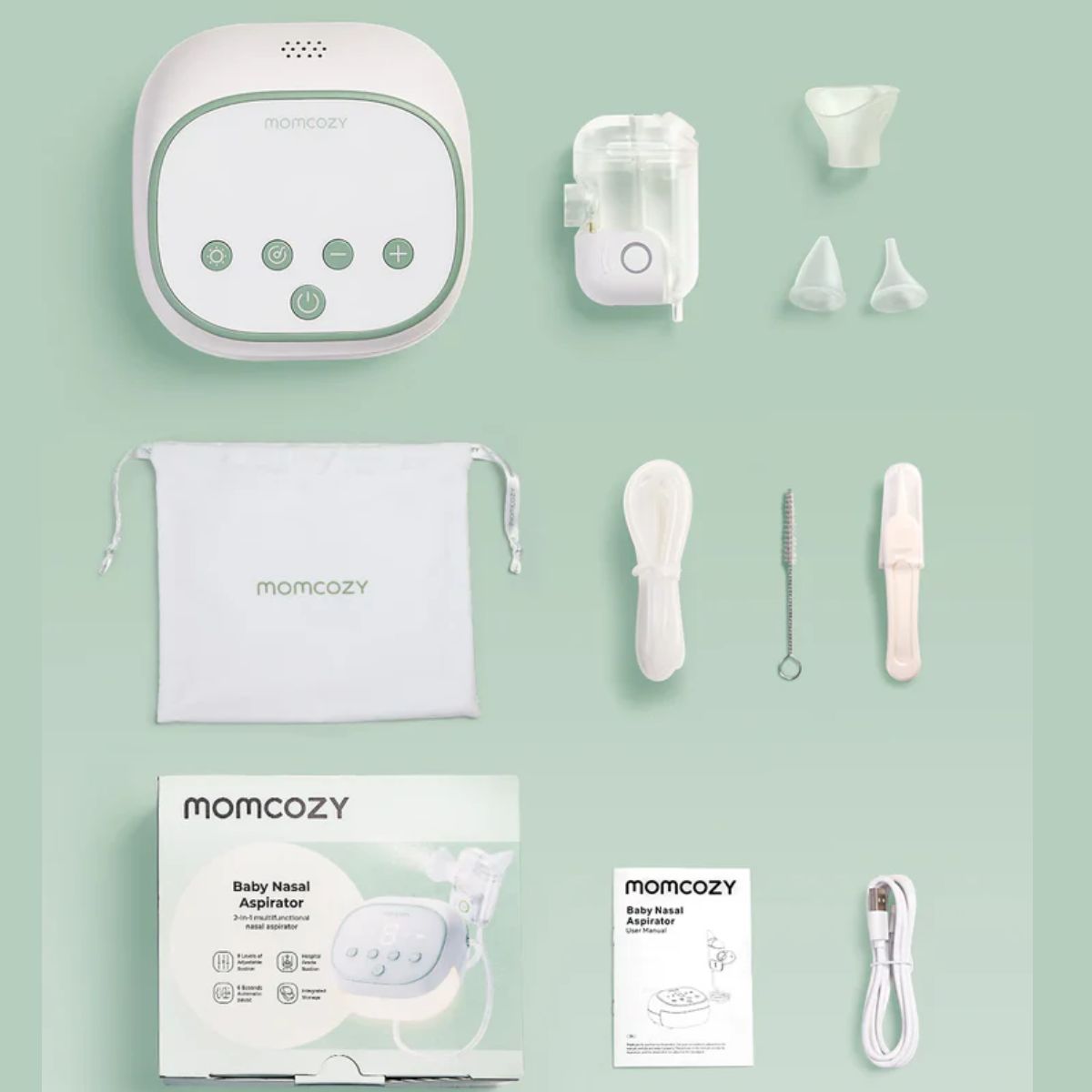 Momcozy BreezyClear Pro 2-in-1 Electric Nasal Aspirator