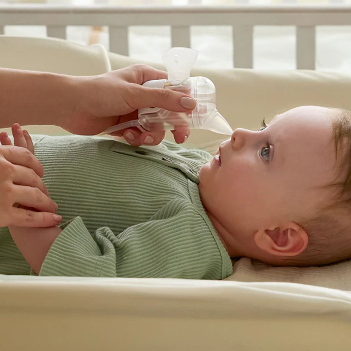 Momcozy BreezyClear Pro 2-in-1 Electric Nasal Aspirator on Luna Baby Store Miami