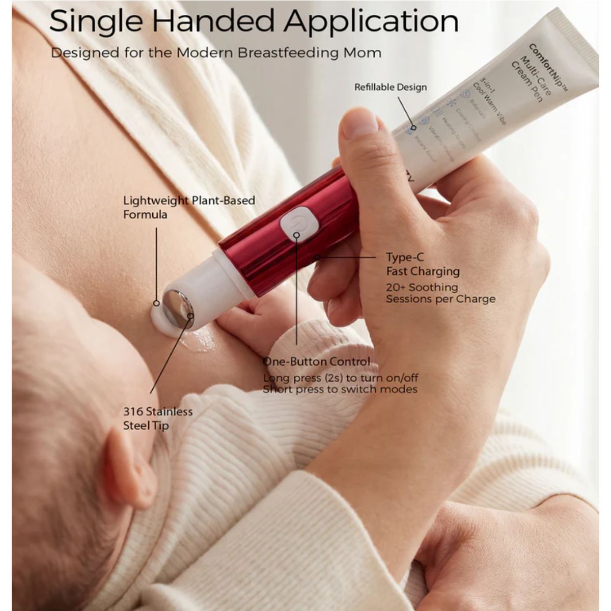 Momcozy ComfortNip Multi-Care Nipple Care Pen