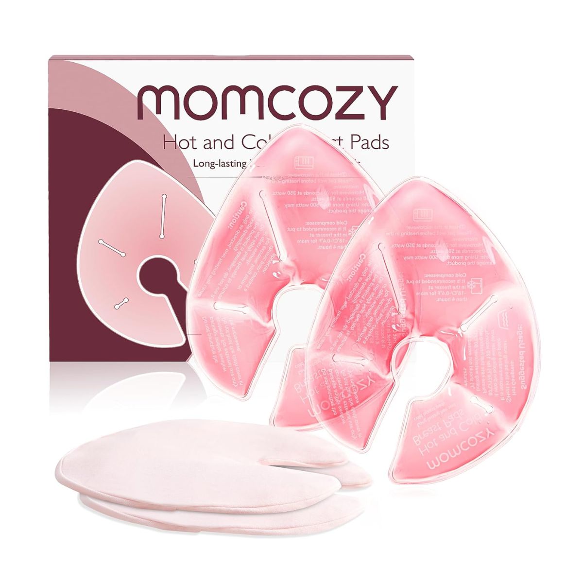 Momcozy Hot and Cold Breast Larger Pads 2-Pack on Luna Baby Store Miami