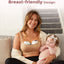 Momcozy M5 Smart Double Wearable Electric Breast Pump Cozy Red on Luna Baby Store Miami