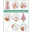 Momcozy Press Bubble Style Bottle Brush Set - Pink