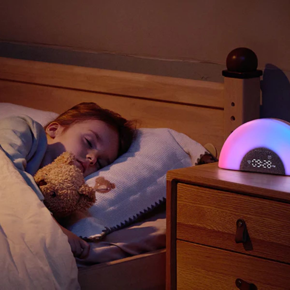 Momcozy Sound Machine with Dynamic Lights and App Control - Rainbow Light
