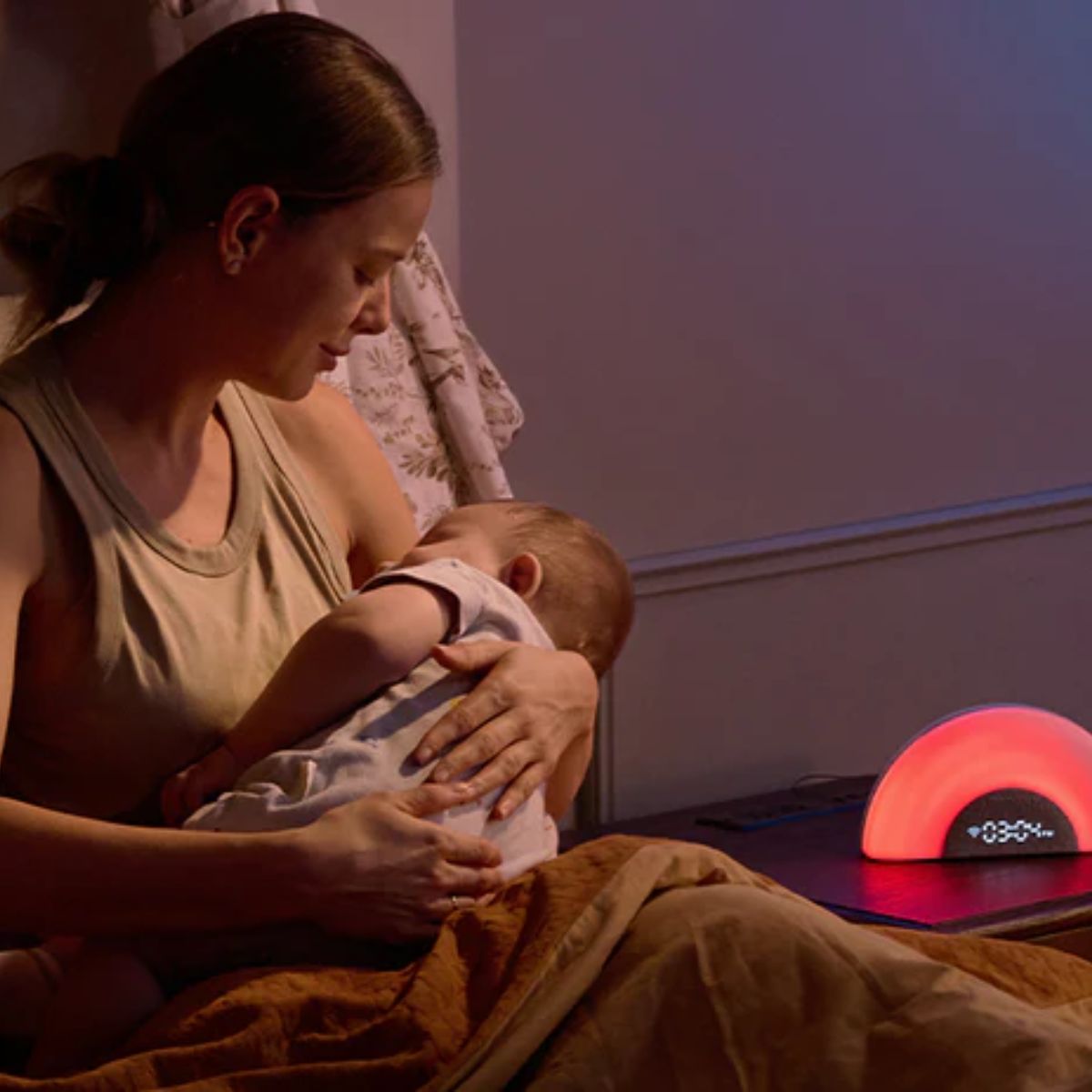 Momcozy Sound Machine with Dynamic Lights and App Control - Rainbow Light